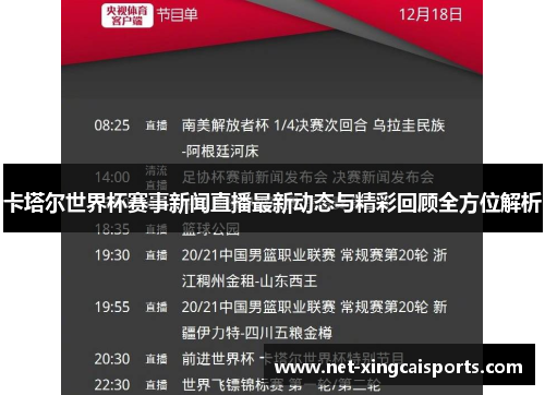 卡塔尔世界杯赛事新闻直播最新动态与精彩回顾全方位解析